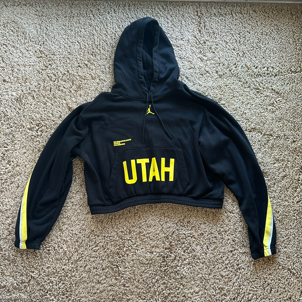 Jordan Utah Jazz Cropped Hoodie